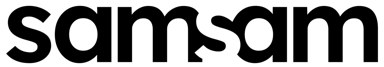 SamSam logo zwart